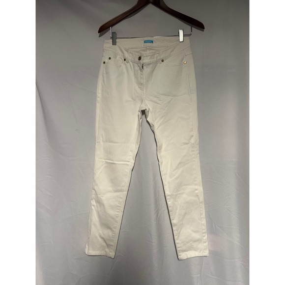 J. mc Laughlin White Straight-Leg Jeans - Picture 1 of 4